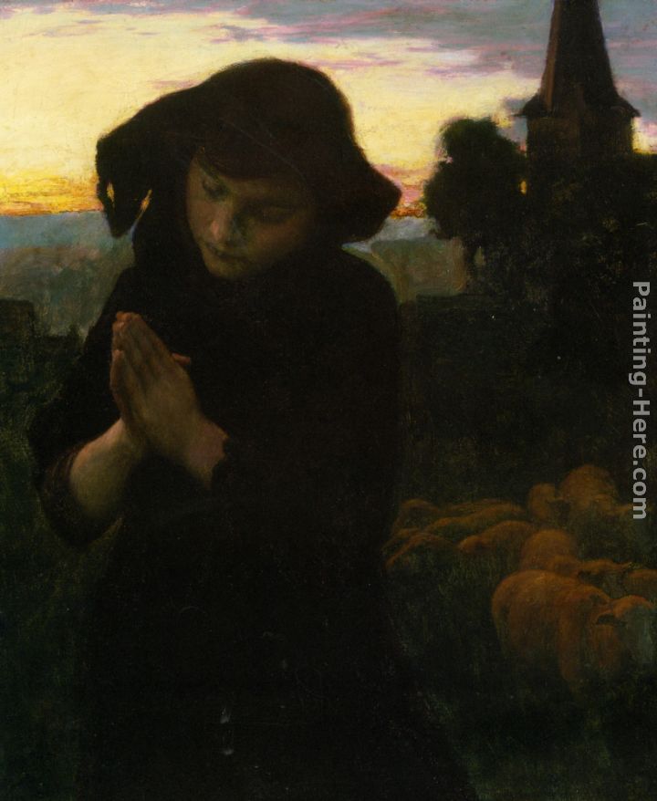 Angelus painting - Emile Friant Angelus art painting